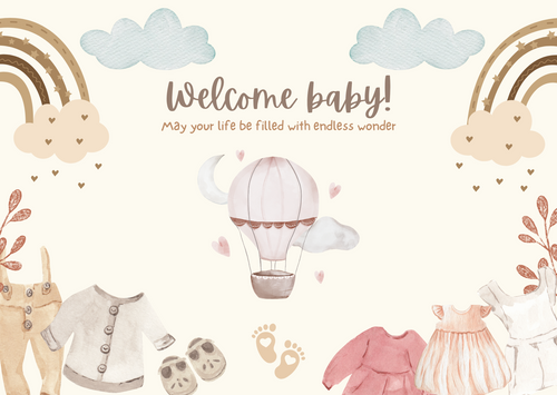 #1 Brownie Greeting - Welcome Baby