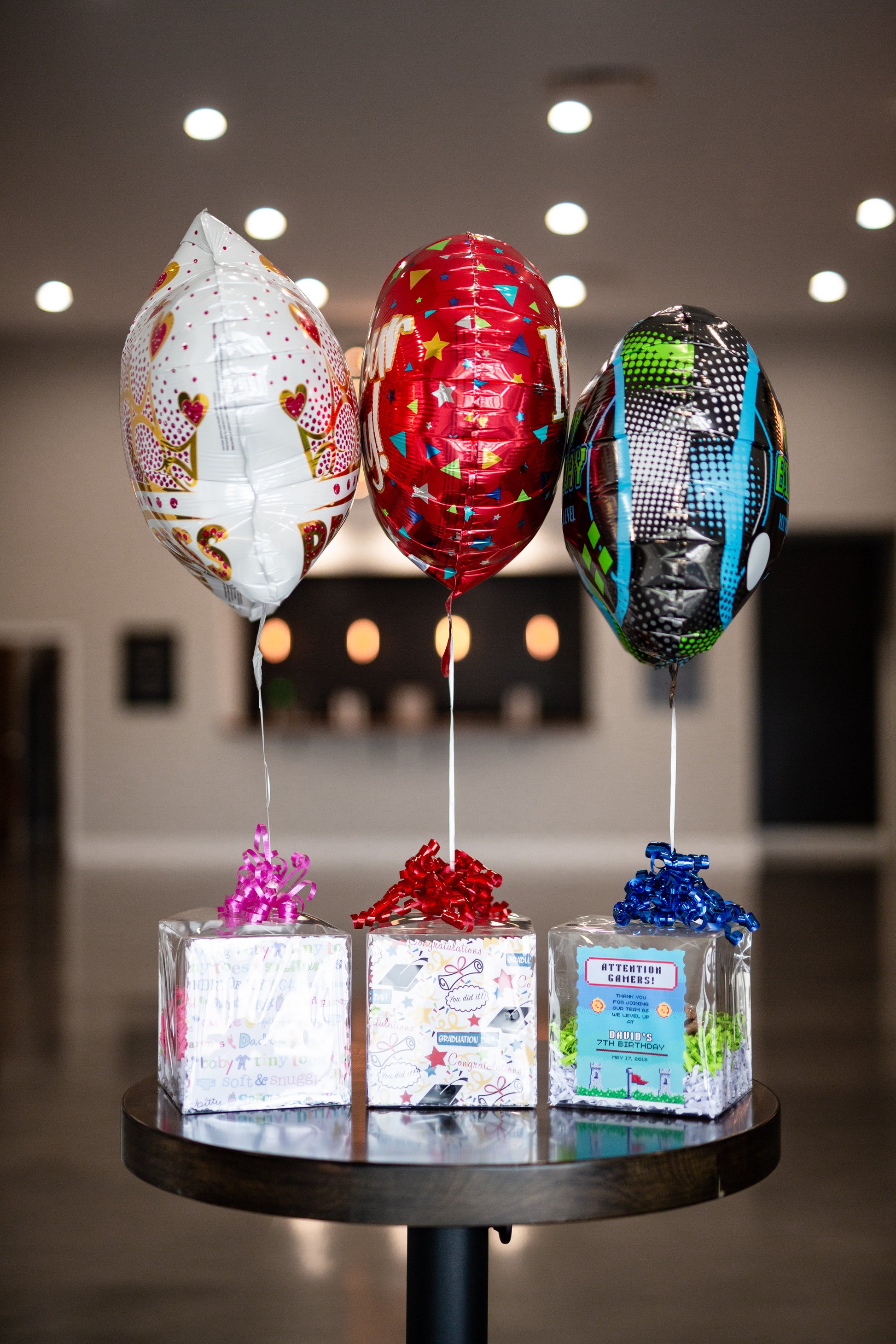 Gift Box - Ballloon & Cookies, Clear