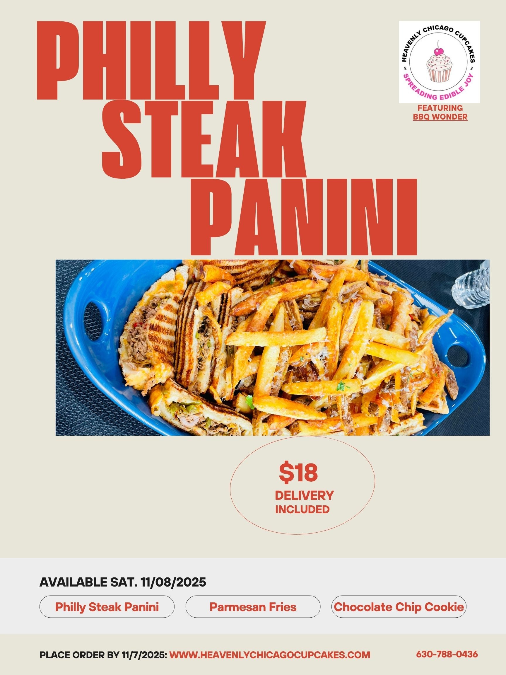Catering: LUNCH: Philly Steak Panini Combo