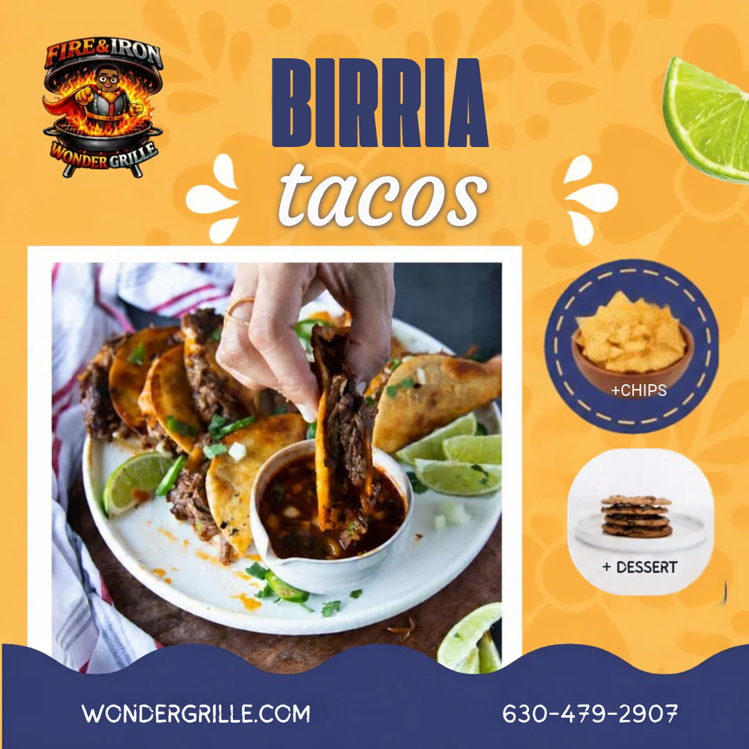 Catering: Ultimate Group Lunch: Birria Tacos &  Tortilla Chips